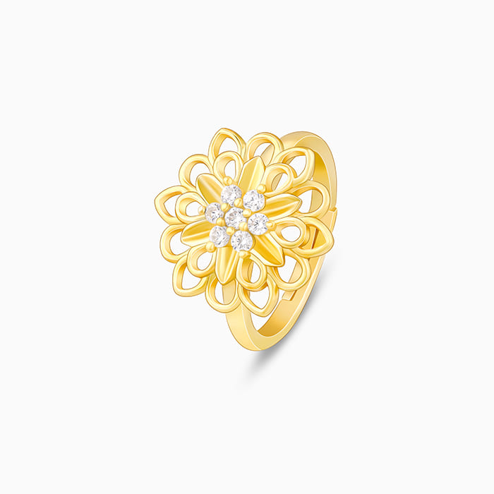 flower ring || gold ring || flower bloom ring || turhisk ring | turkish  jewellery | sone ki anguhti - YouTube